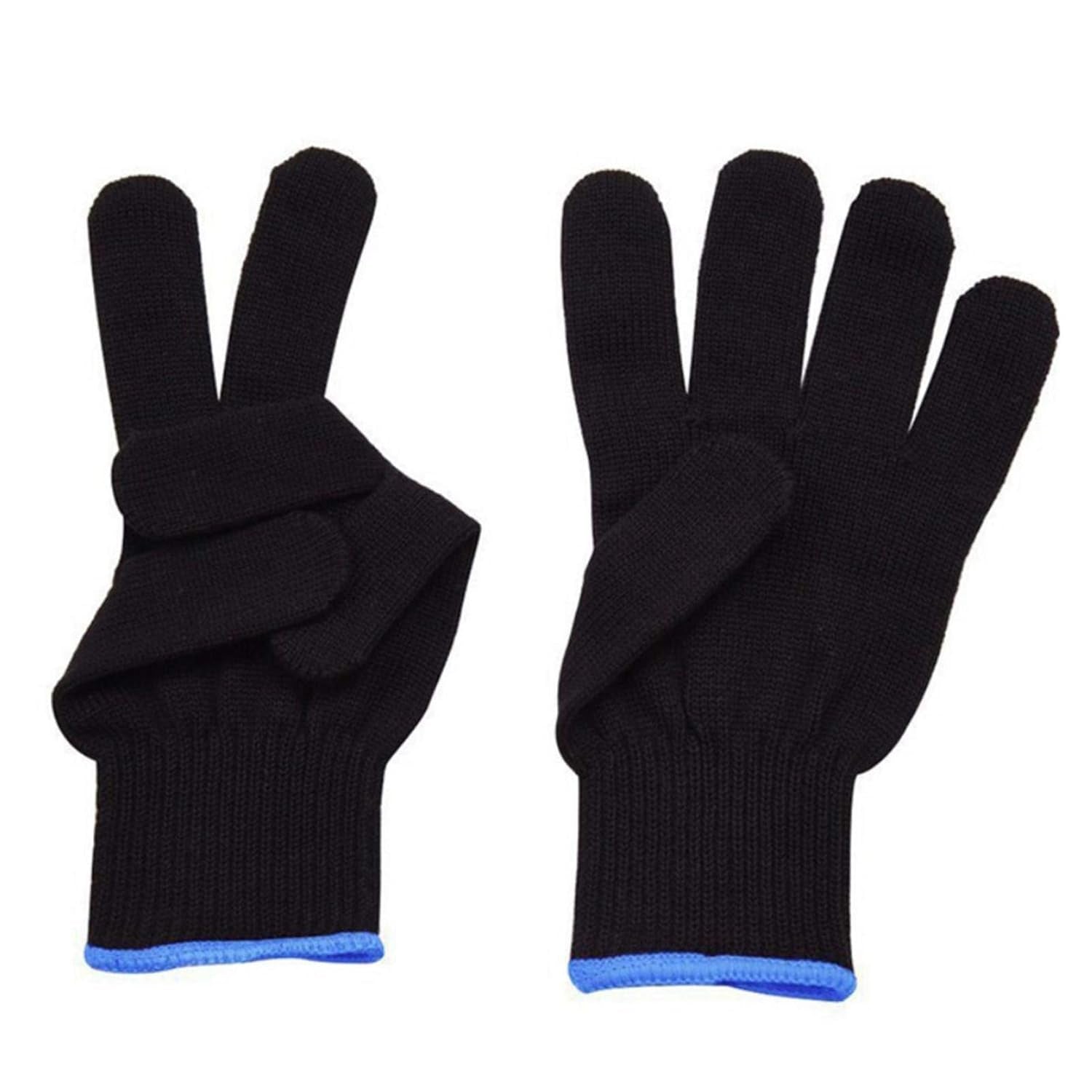 Heat Protection Gloves Hairdresser Heat Resistant Gloves for Hair Styling, Curling Irons and Straighteners, Protective Gloves Work Gloves for Men and Women
