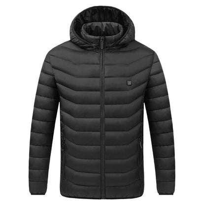 USB Heated Jacket for Men and Women - Electric Winter Coat with Heating Pad for Body Warmth