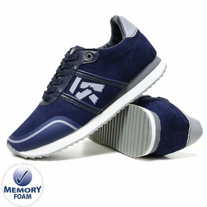 Mens Memory Foam Trainers New Casual Grip Sole Walking Driving Sports Gym Shoes