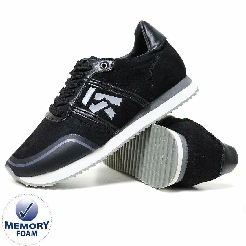 Mens Memory Foam Trainers New Casual Grip Sole Walking Driving Sports Gym Shoes