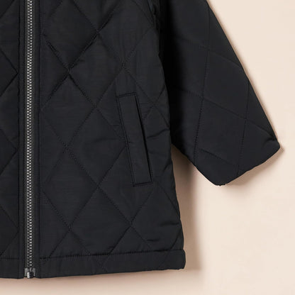 Unisex Kids' Long Quilted Jacket