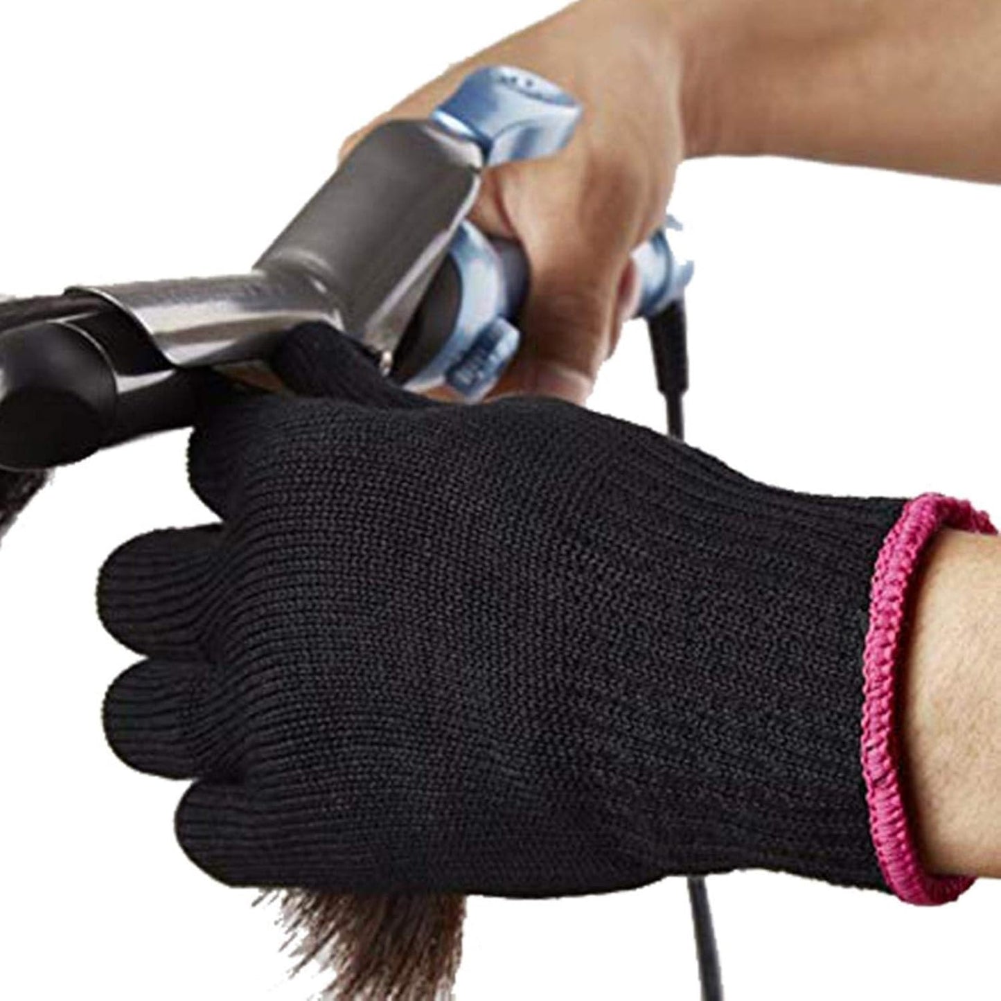 Heat Protection Gloves Hairdresser Heat Resistant Gloves for Hair Styling, Curling Irons and Straighteners, Protective Gloves Work Gloves for Men and Women