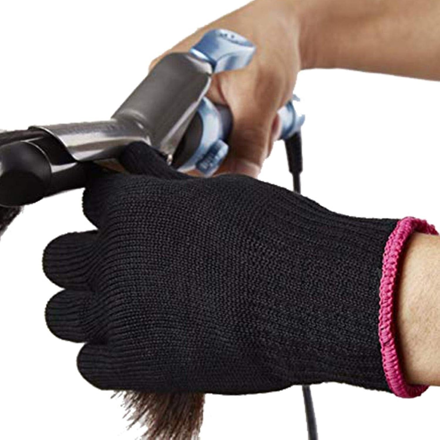 Heat Protection Gloves Hairdresser Heat Resistant Gloves for Hair Styling, Curling Irons and Straighteners, Protective Gloves Work Gloves for Men and Women