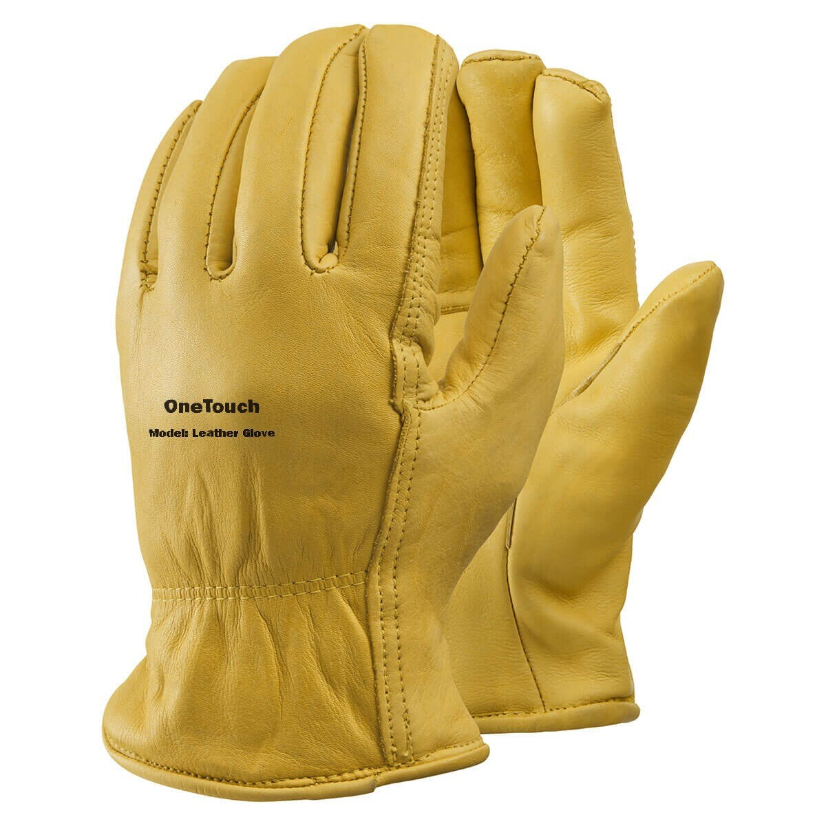 Leather Gloves Driver Work Gloves Fleece Lined Lorry Truck Driving Gloves