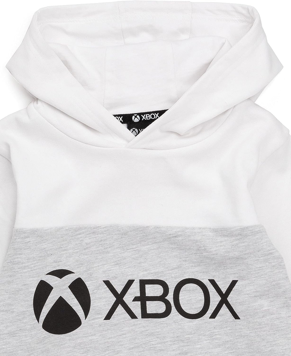 Hoodie for Boys & Girls | Kids White Grey Game Console Logo Hooded Sweatshirt | Childrens Gamers Jacket Clothing Merchandise