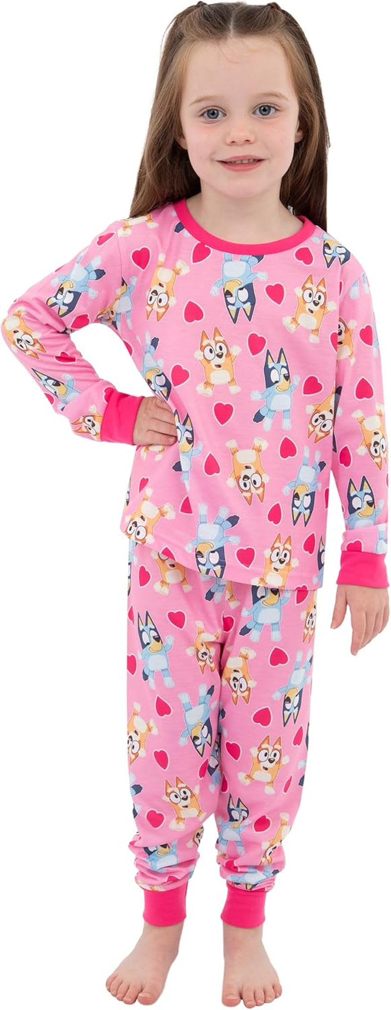 Pyjamas 2 Pack | Bingo Girls Pyjamas | Girls’ Pyjama Sets | Pack of 2 Kids Pjs | Ages 18 Months to 8 Years